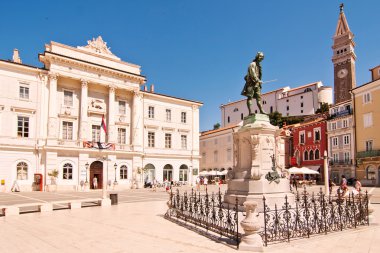 heykeli giuseppe tartini, Piran, Slovenya