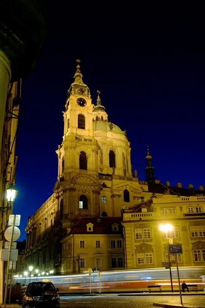 St. Nicholas church at night — 图库照片