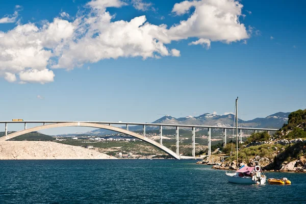 A híd, a Krk-sziget — Stock Fotó
