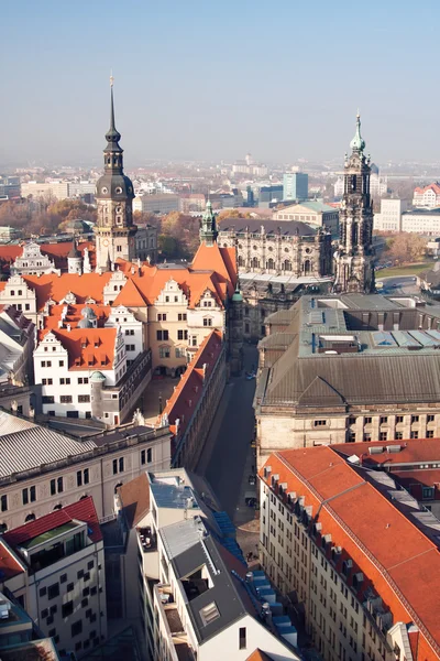 The view on old town Dresden — Stock Photo, Image