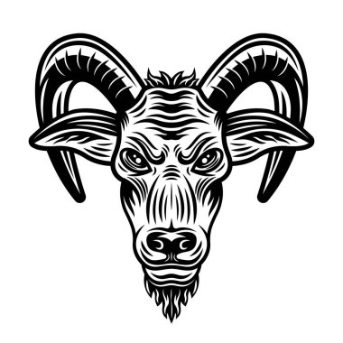 Keçi başı vektör illüstrasyonuName