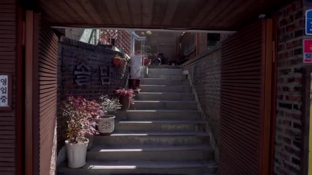 동하에 대한민국 2016 파노라마 카메라는 입구로 계단을 — 비디오