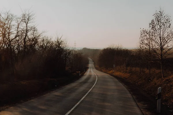 วถนน ชนบท — ภาพถ่ายสต็อก
