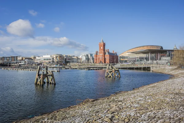 Skyline della baia di Cardiff — Foto Stock