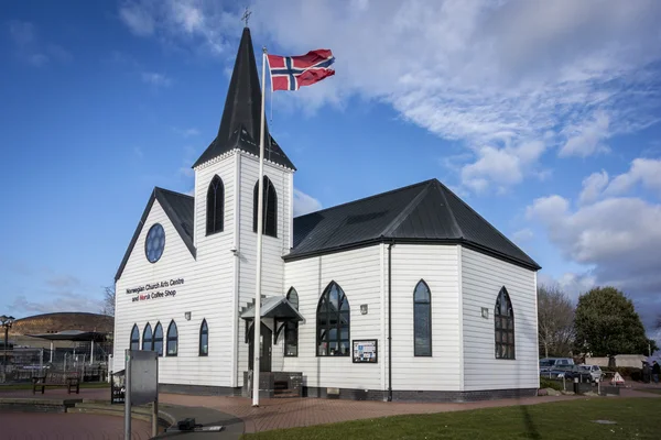 Chiesa norvegese a Cardiff Bay — Foto Stock