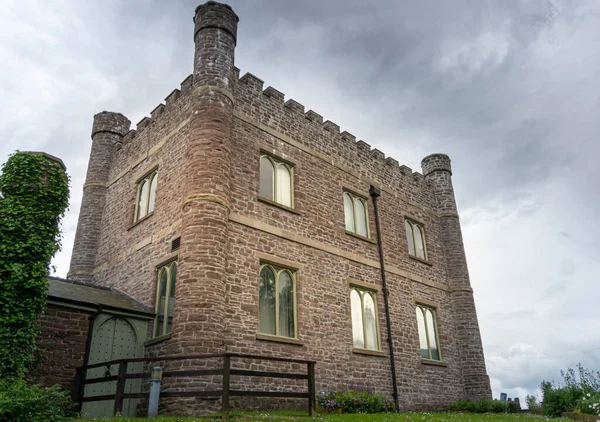 Mill Street Toren Van Het Kasteel Abergavenny Wales — Stockfoto