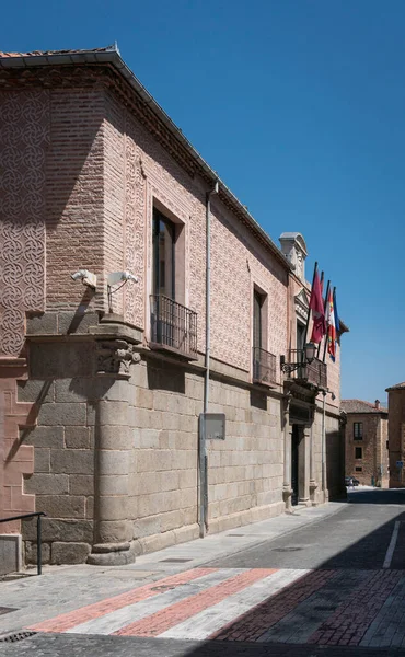 Oude Gevel Stad Segovia Spanje — Stockfoto