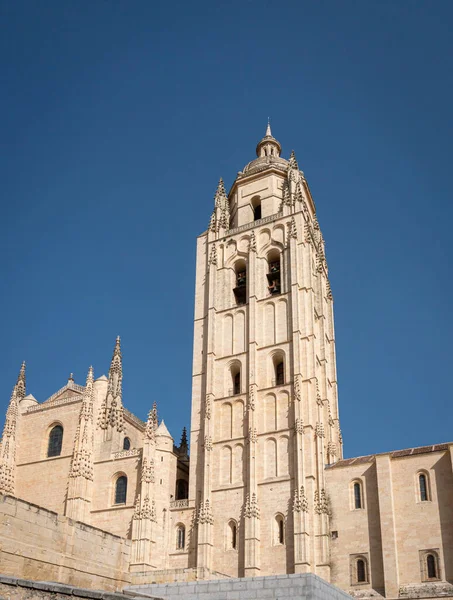 Clocher Cathédrale Dans Ville Ségovie Espagne — Photo