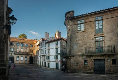 İspanya 'nın Santiago de Compostela şehrinde bir meydan