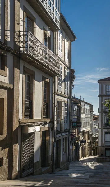 Gatuvy Staden Santiago Compostela Spanien — Stockfoto