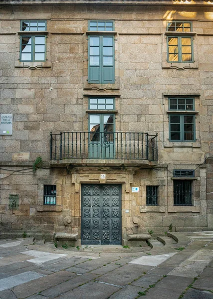 Fachada Construção Cidade Santiago Compostela Espanha — Fotografia de Stock