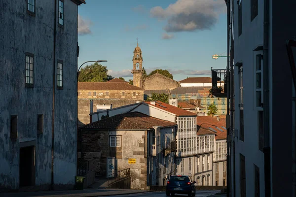 Spanya Nın Santiago Compostela Şehrinde Sokak Manzarası — Stok fotoğraf