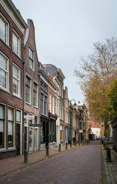 Pohled Ulici Městě Gouda Nizozemsko — Stock fotografie