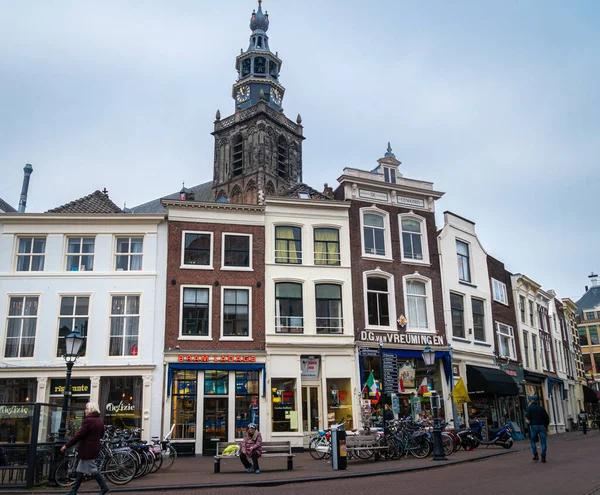 Street View City Gouda Netherlands — Stock Photo, Image