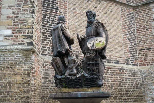 Estatua Piedra Museo Ciudad Gouda Países Bajos — Foto de Stock