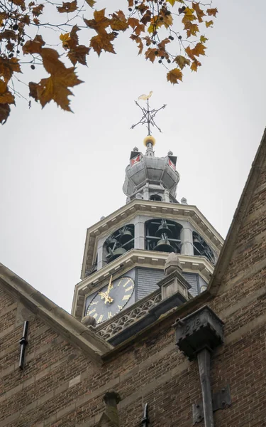 John Clock Bell Tower City Gouda Netherlands — Stock fotografie