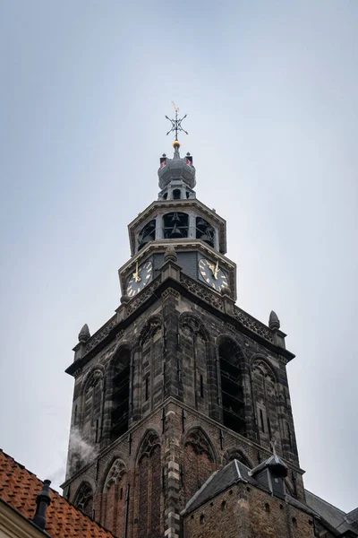 John Clock Bell Tower Gouda Nederland — Stockfoto