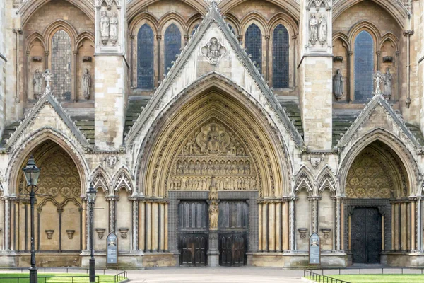 Seiteneingang Zur Westminster Abbey London Großbritannien — Stockfoto