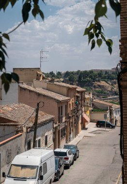 İspanya 'nın Toledo kentinin sokak manzarası