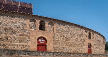 İspanya 'nın Toledo şehrinde antik boğa güreşi