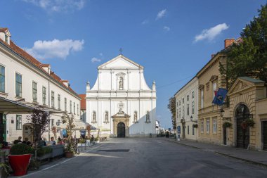 Hırvatistan 'ın Zagreb kentindeki St. Catherine Kilisesi