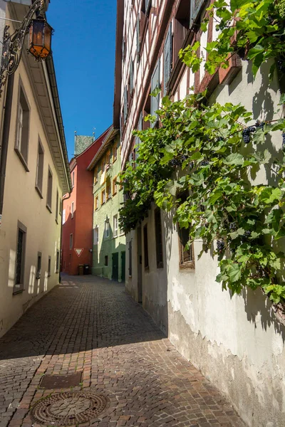 Strada Stretta Nella Città Meersburg Germania — Foto Stock