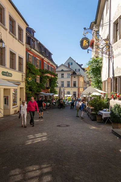 Meersburg Alemanha Setembro 2016 Vista Rua Cidade Meersburg Alemanha — Fotografia de Stock