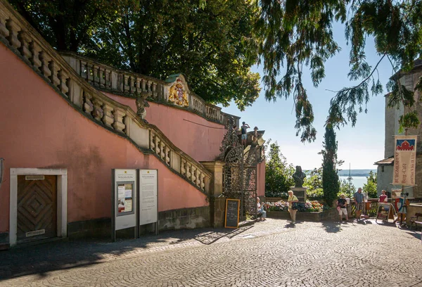 Meersburg Alemania Septiembre 2016 Patio Del Castillo Ciudad Meersburg Alemania —  Fotos de Stock