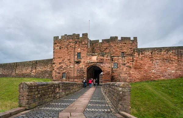 Carlisle Cumbria August 2020 Вход Замок Карлайле Камбрия Великобритания — стоковое фото