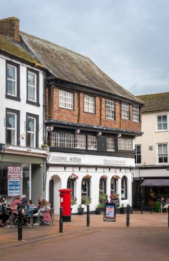 Carlisle, Cumbria, İngiltere, Ağustos 2020 - İngiltere 'nin Carlisle kentindeki Guildhall Müzesi