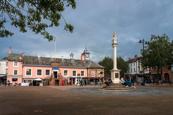 Carlisle Cumbria Royaume Uni Août 2020 Vue Sur Rue Ville — Photo