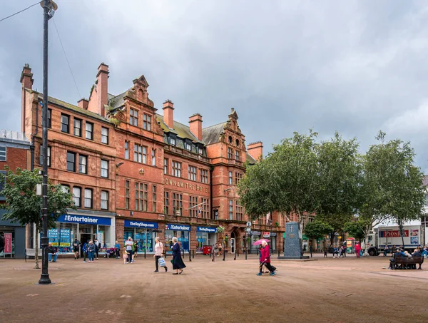 Carlisle Cumbria Reino Unido Agosto 2020 Vista Calle Ciudad Carlisle — Foto de Stock