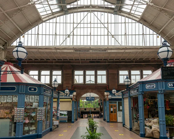 Carlisle Cumbria Regno Unito Agosto 2020 Carlisle Market Interior Carlisle — Foto Stock