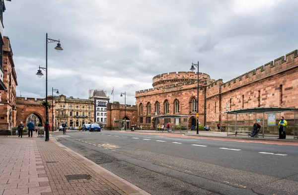 Carlisle Kumbria Wielka Brytania Sierpień 2020 Carlisle Citadel Stary Sąd — Zdjęcie stockowe