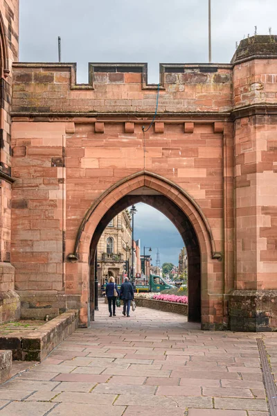 Carlisle Cumbria Regno Unito Agosto 2020 Antica Porta Accesso Nella — Foto Stock
