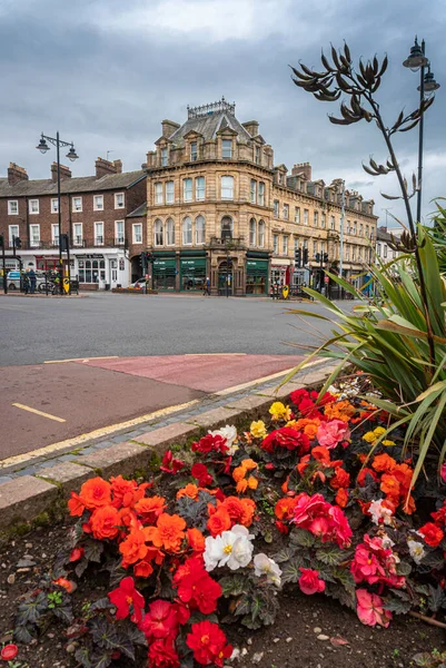 Carlisle Cumbria Storbritannien Augusti 2020 Gatuvy Över Staden Carlisle Storbritannien — Stockfoto