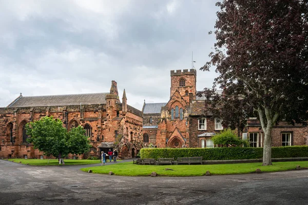 Carlisle Cumbria Regno Unito Agosto 2020 Carlisle Cathedral Buildings City — Foto Stock