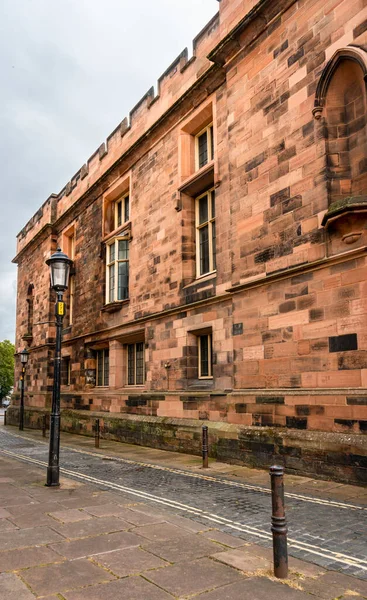 Bâtiments Briques Rouges Dans Ville Carlisle Royaume Uni — Photo