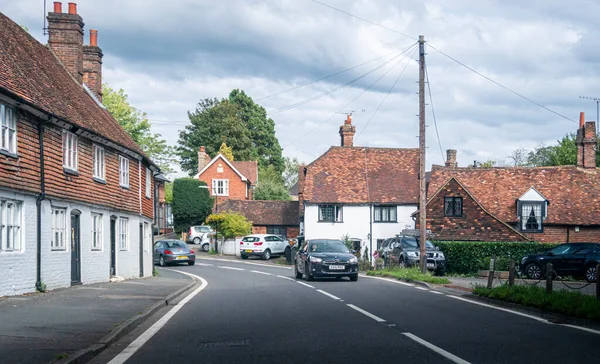 Vista Rua Aldeia Westerham Kent Reino Unido — Fotografia de Stock
