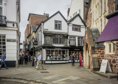 Catherine Street, Exeter, Devon, İngiltere