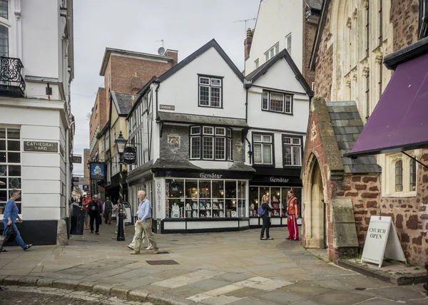 Catherine Street, Exeter, Devon, Velká Británie — Stock fotografie