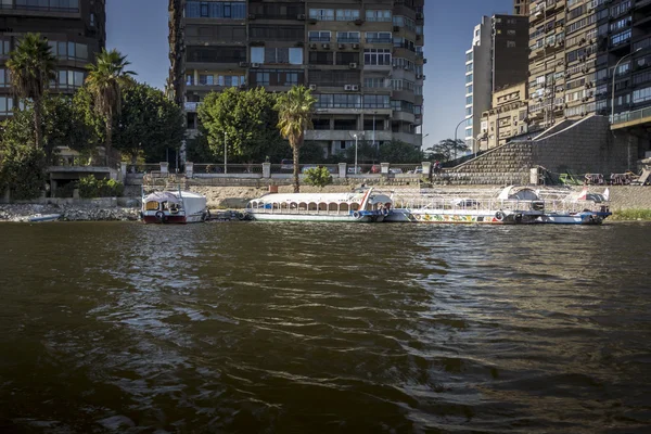 Taxi fluviali sul fiume Nilo — Foto Stock