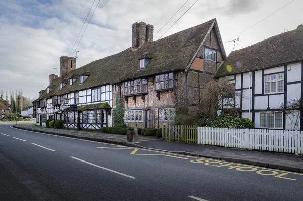 Ahşap çerçeveli ile İngilizce köy evleri, Biddenden, Kent. İngiltere
