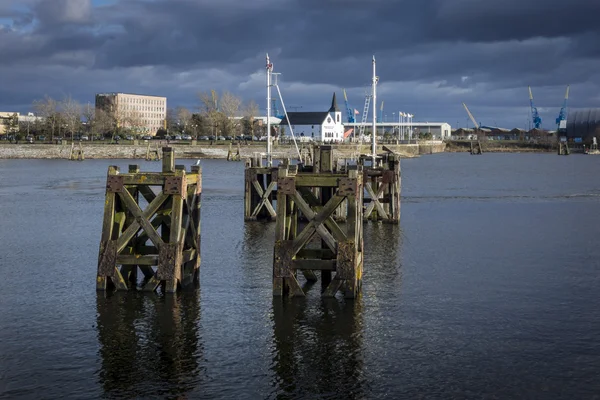 Norwegian Church in Cardiff Bay — Stock Photo, Image