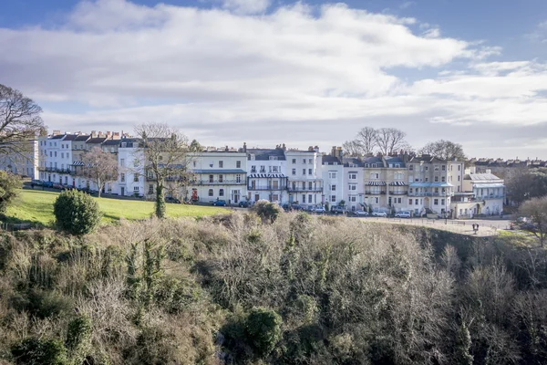 Rad av georgiska terrasserade hus — Stockfoto