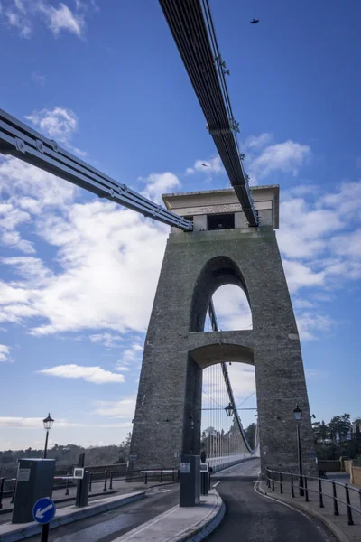 Clifton Hängebrücke Pylon, bristol, uk — Stockfoto