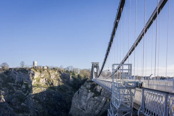 Most Clifton Suspension Bridge, Wielka Brytania Bristol — Zdjęcie stockowe