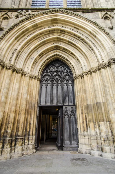 York minster dveří — Stock fotografie