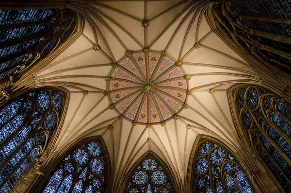 York Minster Chapter House Ceiling — Stok Foto