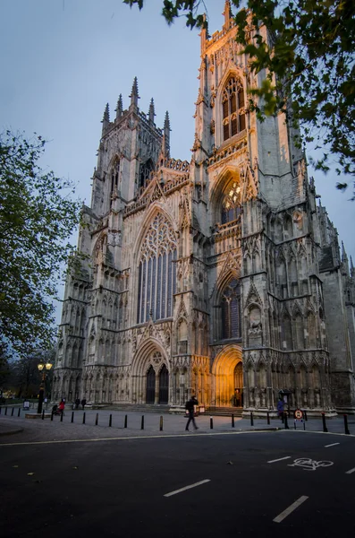 York minster ao entardecer — Fotografia de Stock